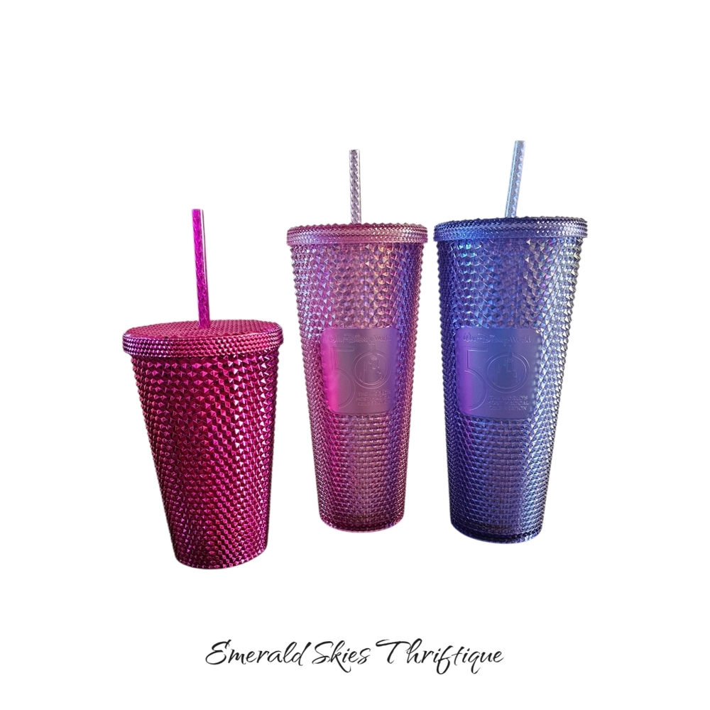 Starbucks &‎ Disney 50th Anniversary Studded Tumbler Bundle.